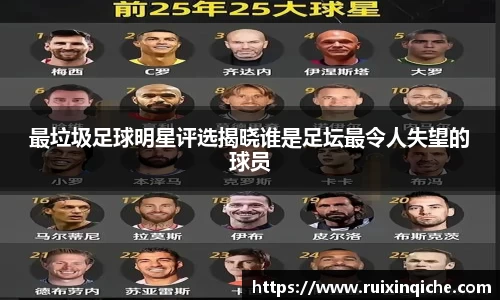 最垃圾足球明星评选揭晓谁是足坛最令人失望的球员
